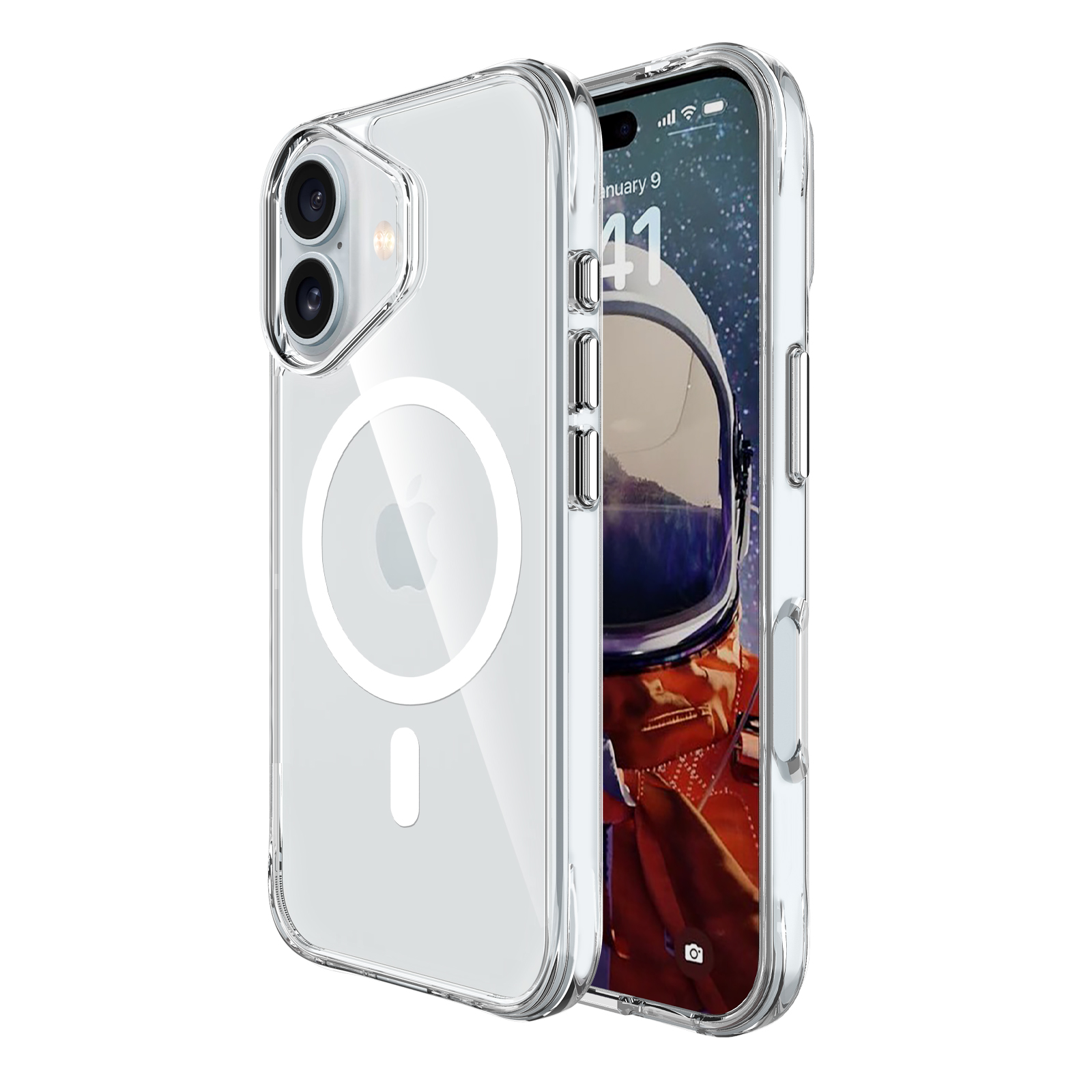 Etui Premium RESPO Ghost Mag z MagSafee, przezroczyste do iPhone'a 13 / 14 / 15 | supershield.pl